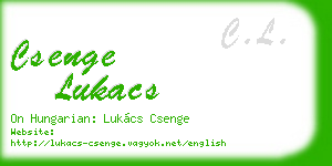 csenge lukacs business card